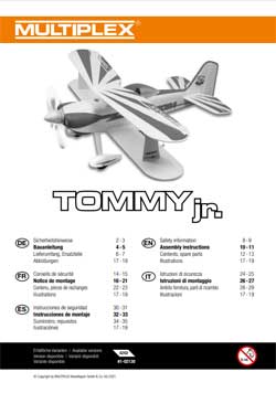 Manuel de montage  1-02130 Biplan Multiplex Tommy Jr. RR