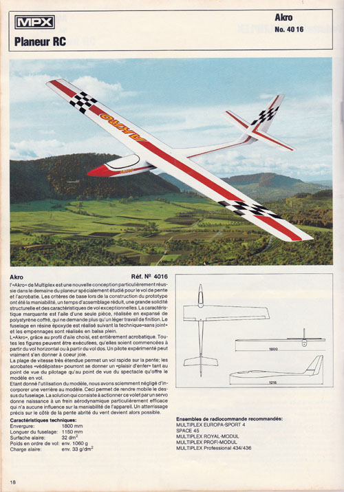 Multiplex Akro catalogue 1980